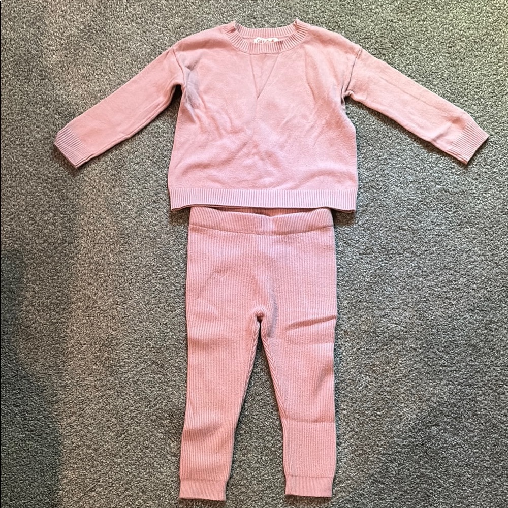 Cat & Jack Soft Pink Knit Top